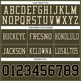 Custom Olive Black-Cream Mesh Authentic Salute To Service Football Jersey