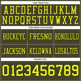 Custom Olive Neon Yellow-Black Mesh Authentic Salute To Service Football Jersey