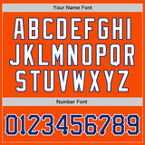 Custom Orange Royal-White Authentic Baseball Jersey