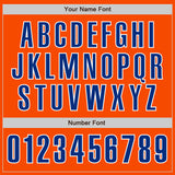 Custom Orange Royal-White Authentic Baseball Jersey