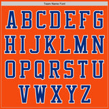 Custom Orange Royal-White Authentic Baseball Jersey