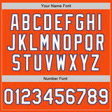 Custom Orange White-Royal Authentic Baseball Jersey