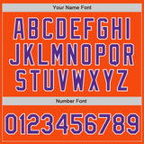Custom Orange Purple-White Authentic Baseball Jersey