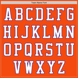 Custom Orange White-Purple Authentic Baseball Jersey