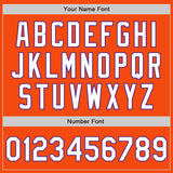 Custom Orange White-Purple Authentic Baseball Jersey