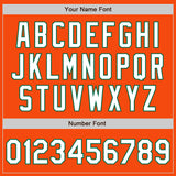 Custom Orange White-Kelly Green Authentic Baseball Jersey