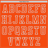 Custom Orange White-Gray Authentic Baseball Jersey