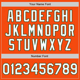 Custom Orange White-Green Authentic Baseball Jersey
