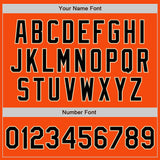 Custom Orange Black-City Cream Authentic Baseball Jersey