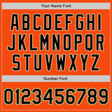 Custom Orange Black Cream-Old Gold Authentic Baseball Jersey