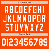 Custom Orange White Authentic Throwback Basketball Jersey