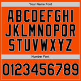 Custom Orange Black-Gray Authentic Throwback Basketball Jersey