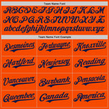 Custom Orange Navy Authentic Baseball Jersey