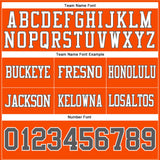 Custom Orange Steel Gray-White Mesh Authentic Football Jersey