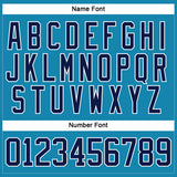 Custom Panther Blue Navy-White Hockey Jersey