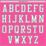 Custom Pink White-Black Authentic Baseball Jersey