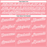 Custom Medium Pink Light Pink-White 3D Bowling Geometric Square Shape Performance Polo Shirt