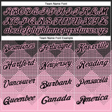 Custom Black Light Pink 3D Pattern Design Gradient Square Shape Performance Polo Shirt