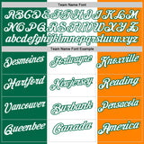 Custom White Kelly Green-Bay Orange 3D St. Patrick's Day Shamrock Performance Polo Shirt