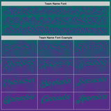 Custom Teal Purple 3D Gradient Square Shape Performance Polo Shirt