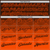 Custom Brown Orange 3D Gradient Square Shape Performance Polo Shirt