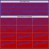 Custom Purple Red 3D Gradient Square Shape Performance Polo Shirt