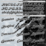Custom Graffiti Pattern Black Silver-White 3D Scratch Performance Polo Shirt