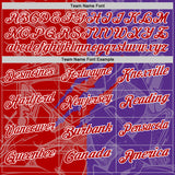 Custom Graffiti Pattern Red Purple-White 3D Scratch Performance Polo Shirt
