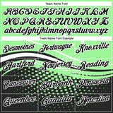 Custom Pea Green Black-White 3D Pattern Design Star And Geometric Shapes Performance Polo Shirt