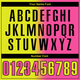 Custom Neon Yellow Pink-Black 3D Gradient Fashion Performance Polo Shirt