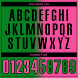 Custom Grass Green Pink-Black 3D Gradient Fashion Performance Polo Shirt