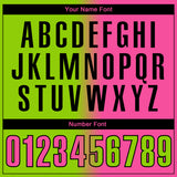 Custom Neon Green Pink-Black 3D Gradient Fashion Performance Polo Shirt