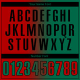 Custom Red Kelly Green-Black 3D Gradient Fashion Performance Polo Shirt