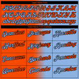 Custom Light Blue Orange-Black 3D Gradient Fashion Performance Polo Shirt