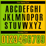 Custom Neon Green Yellow-Black 3D Gradient Fashion Performance Polo Shirt