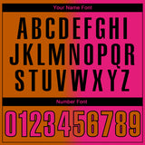 Custom Texas Orange Hot Pink-Black 3D Gradient Fashion Performance Polo Shirt