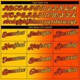 Custom Orange Yellow-Black 3D Gradient Fashion Performance Polo Shirt