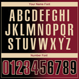 Custom Black Crimson-City Cream 3D Gradient Fashion Performance Polo Shirt