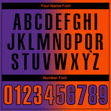 Custom Purple Orange-Black 3D Gradient Fashion Performance Polo Shirt