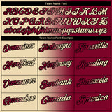 Custom Maroon Cream-Black 3D Gradient Fashion Performance Polo Shirt