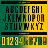 Custom Kelly Green Yellow-Black 3D Gradient Fashion Performance Polo Shirt