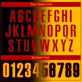 Custom Black Gold-Red 3D Gradient Fashion Performance Polo Shirt