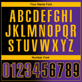 Custom Black Purple-Gold 3D Gradient Fashion Performance Polo Shirt