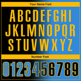 Custom Black Powder Blue-Gold 3D Gradient Fashion Performance Polo Shirt