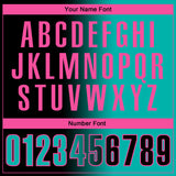 Custom Black Aqua-Pink 3D Gradient Fashion Performance Polo Shirt