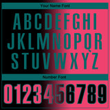 Custom Black Neon Pink-Teal 3D Gradient Fashion Performance Polo Shirt