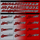 Custom Red Gray-Black 3D Gradient Fashion Performance Polo Shirt