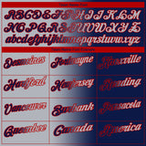 Custom Navy Gray-Red 3D Gradient Fashion Performance Polo Shirt