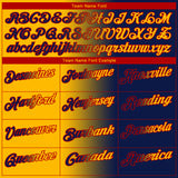 Custom Navy Gold-Red 3D Gradient Fashion Performance Polo Shirt