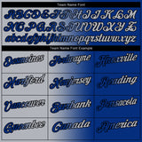 Custom Royal Gray-Black 3D Gradient Fashion Performance Polo Shirt